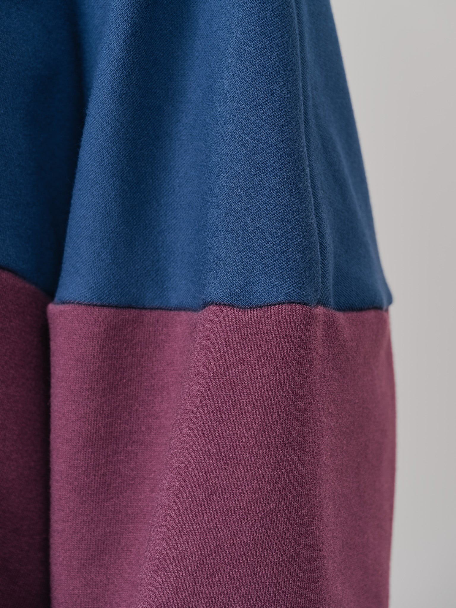 【SALE】配色スウェットギャザートップス [601449] wine