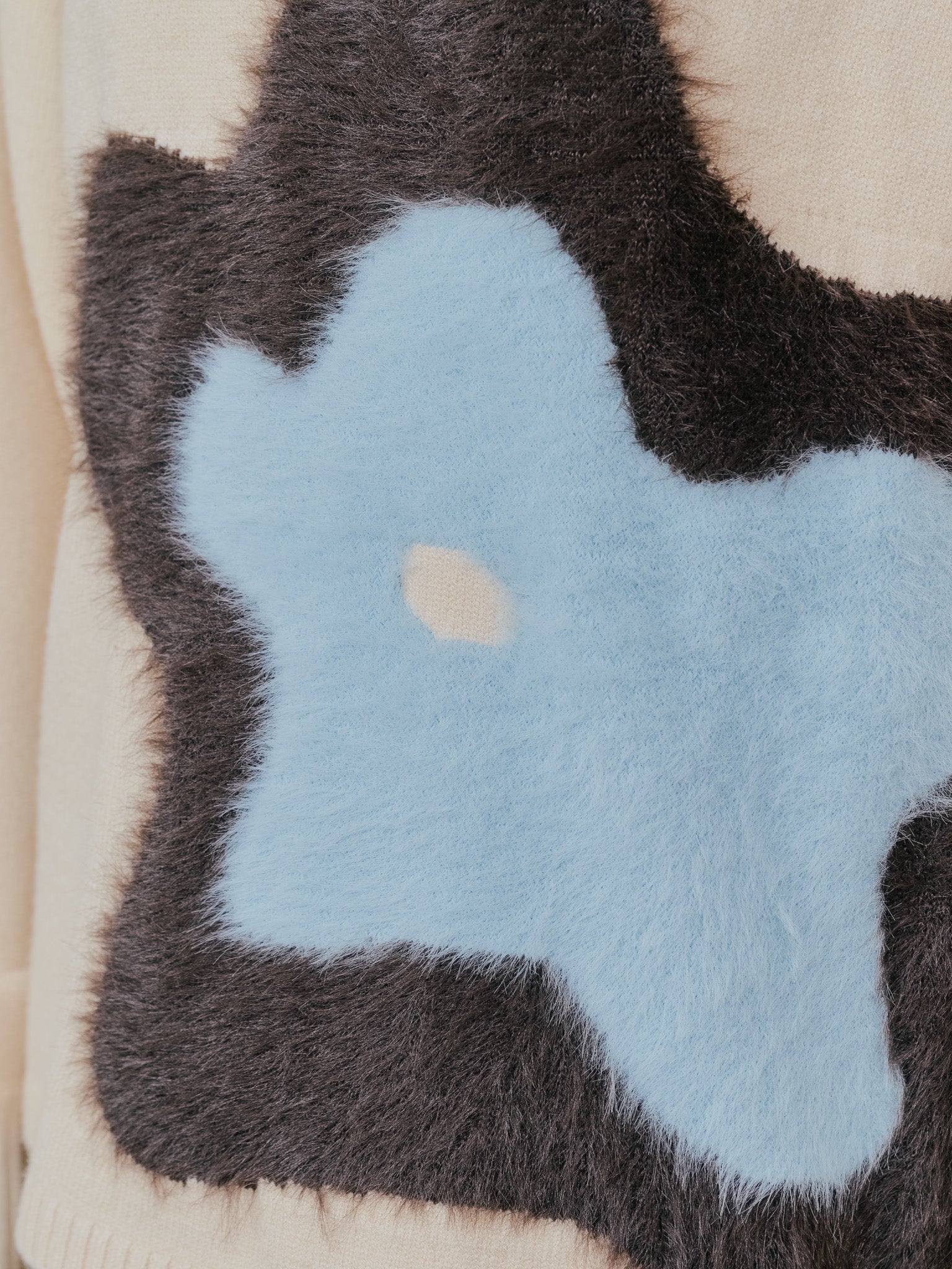 【SALE】フラワーモチーフニットトップス [601408] ecru