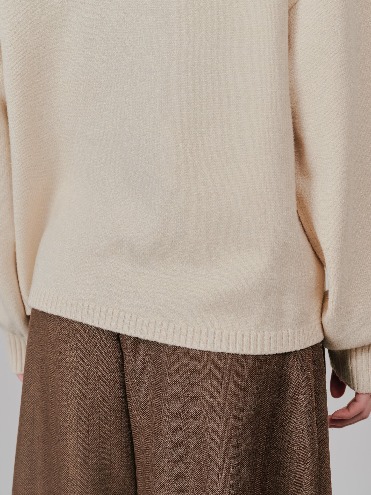 【SALE】フラワーモチーフニットトップス [601408] ecru