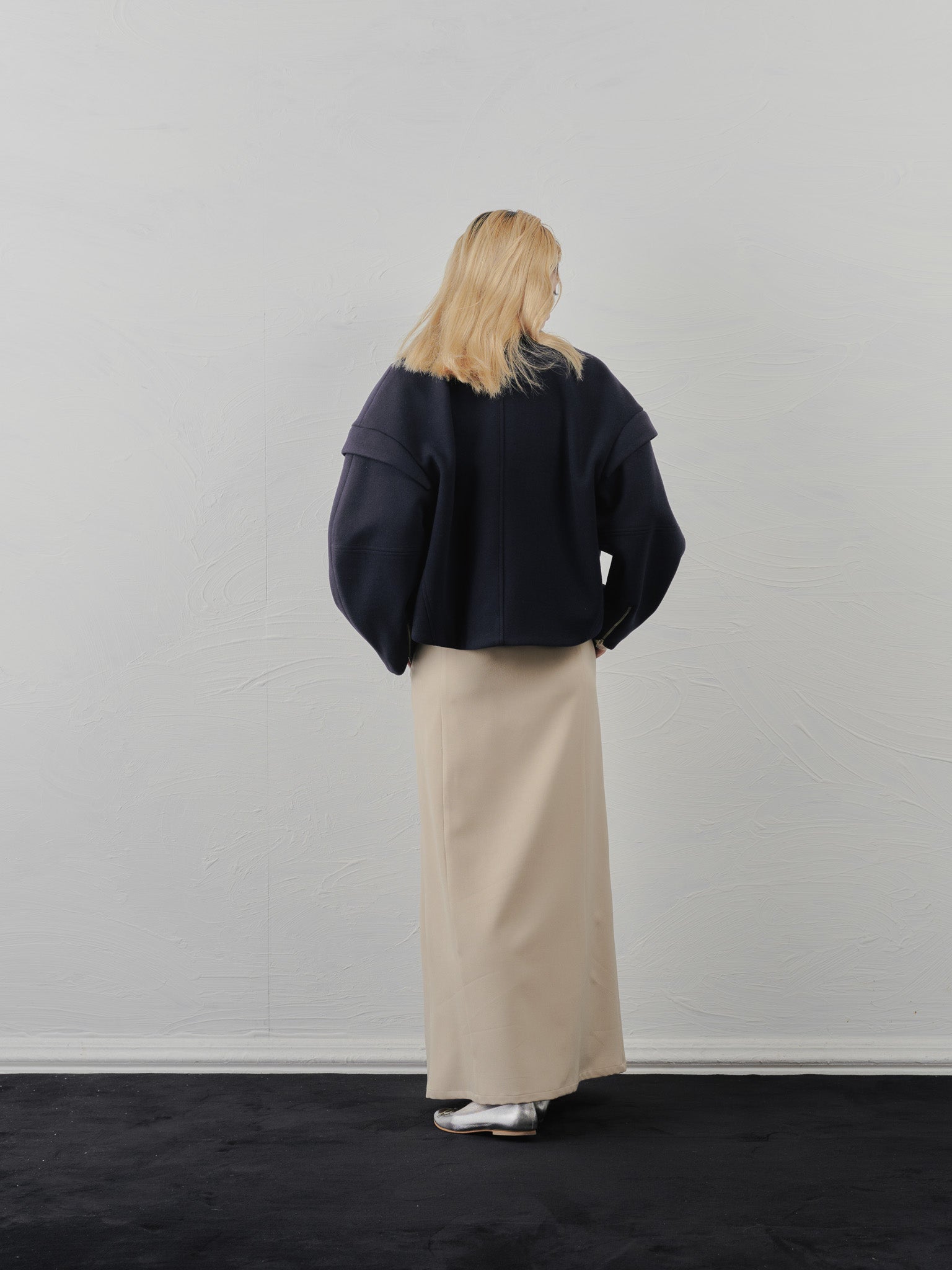 【SALE】サスペンダー付ソフトAラインスカート [608328] light beige