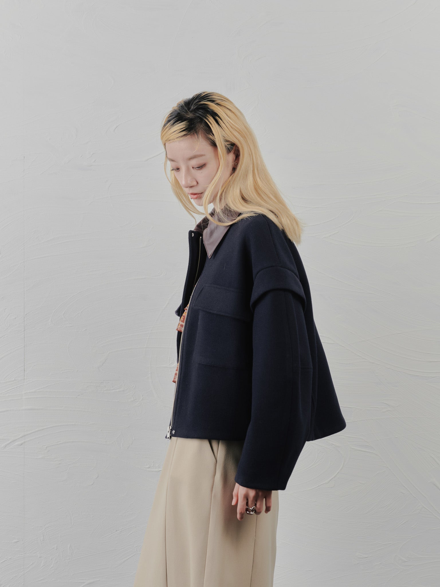 【-PRE SALE- 12/15 18:00まで!!】2WAY配色カラーCPOジャケット [605545] dark navy