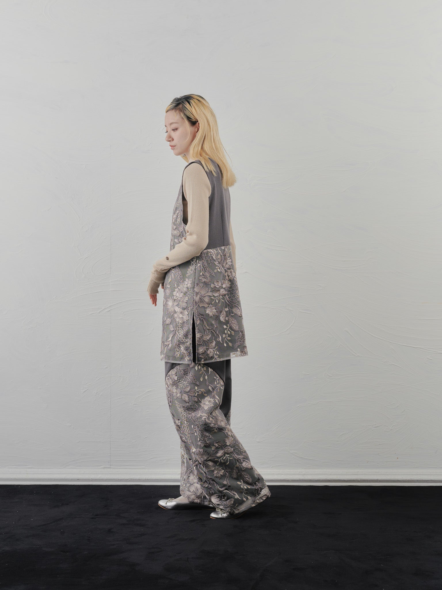 【-PRE SALE- 12/15 18:00まで!!】ベルト付レーストップス [605558] brown