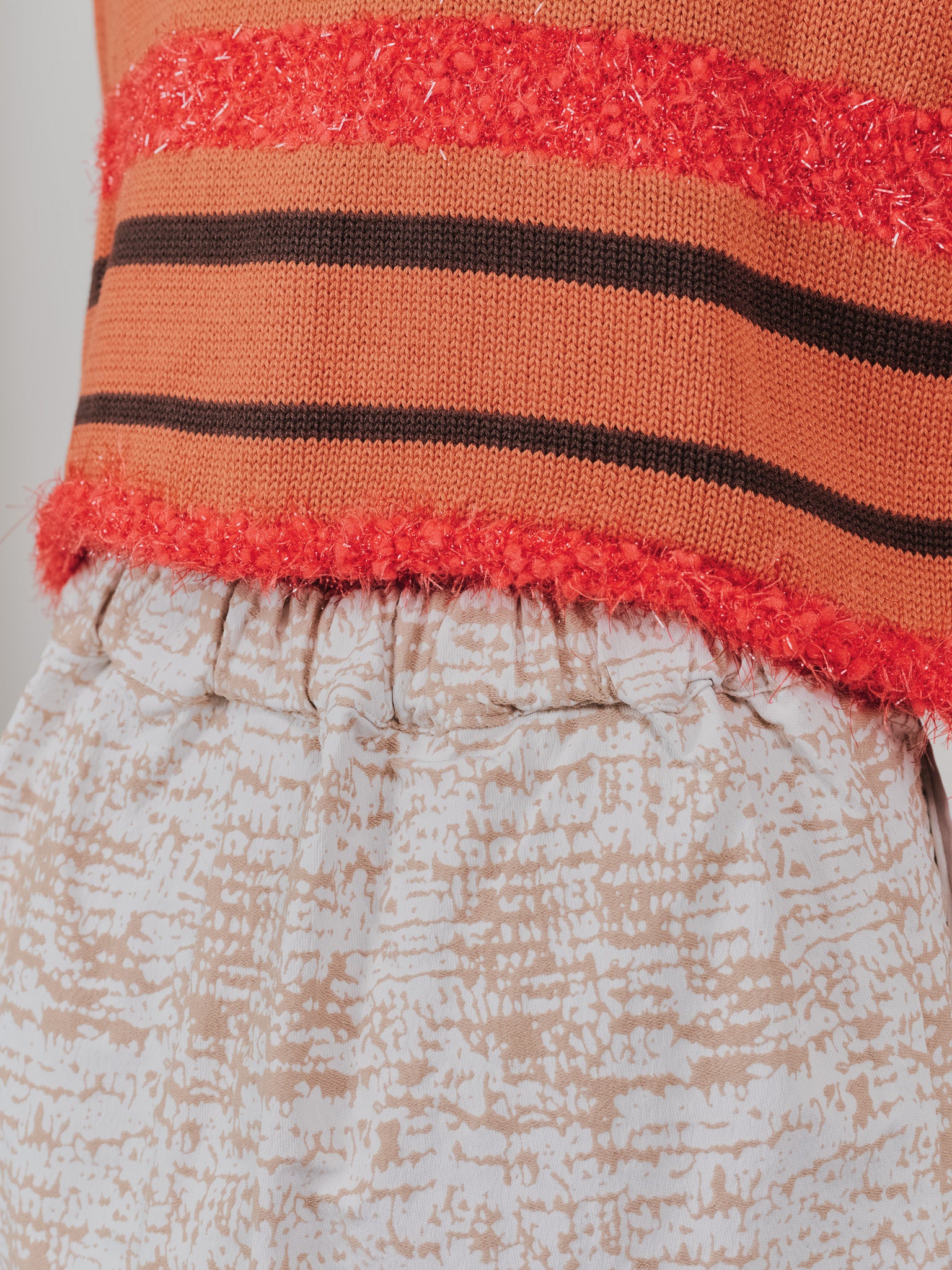 【SALE】パイピングジャガードタイトスカート [601360] beige