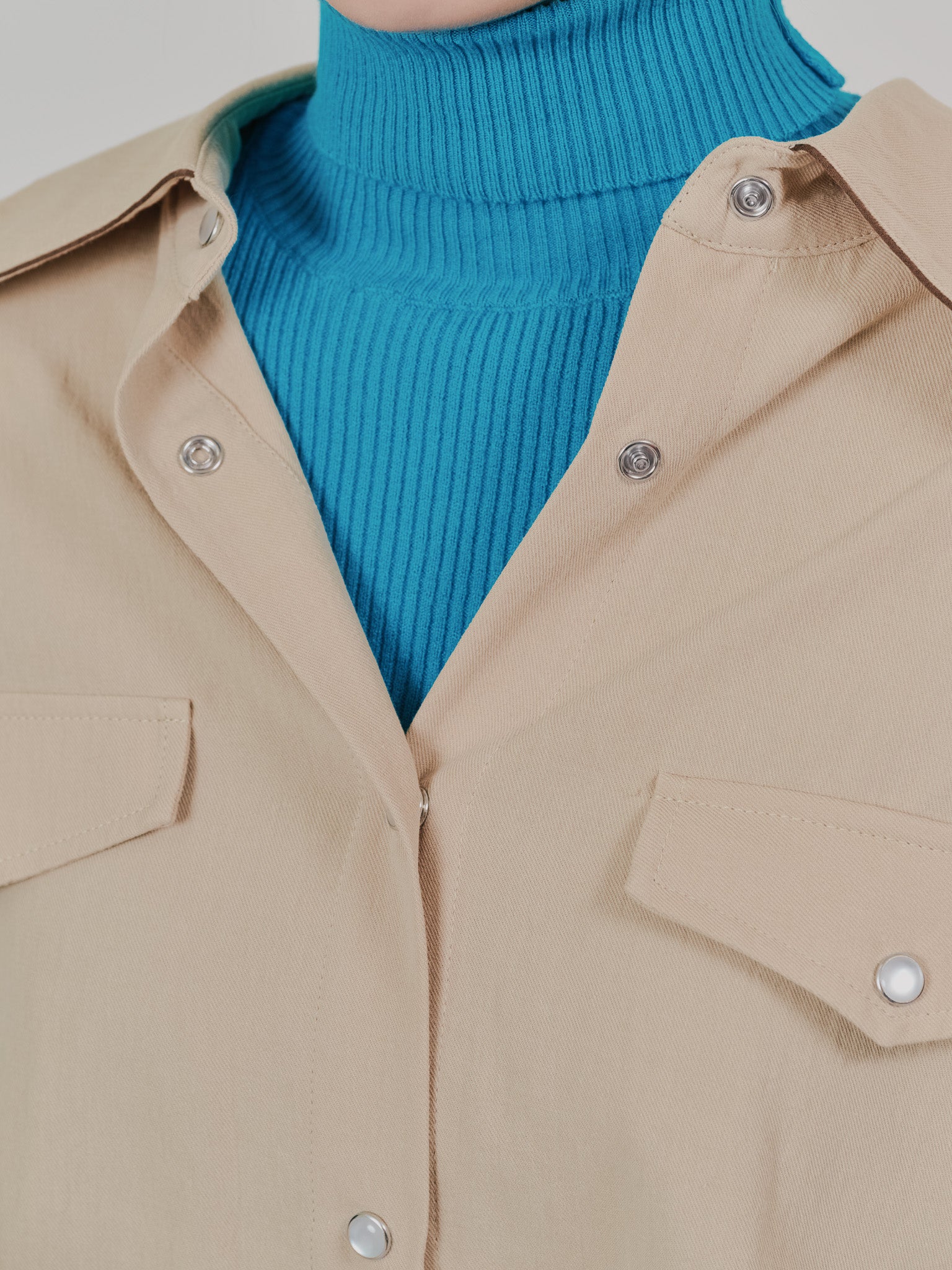 【SALE】バタフライカラーウエスタンライクシャツ [601451] beige