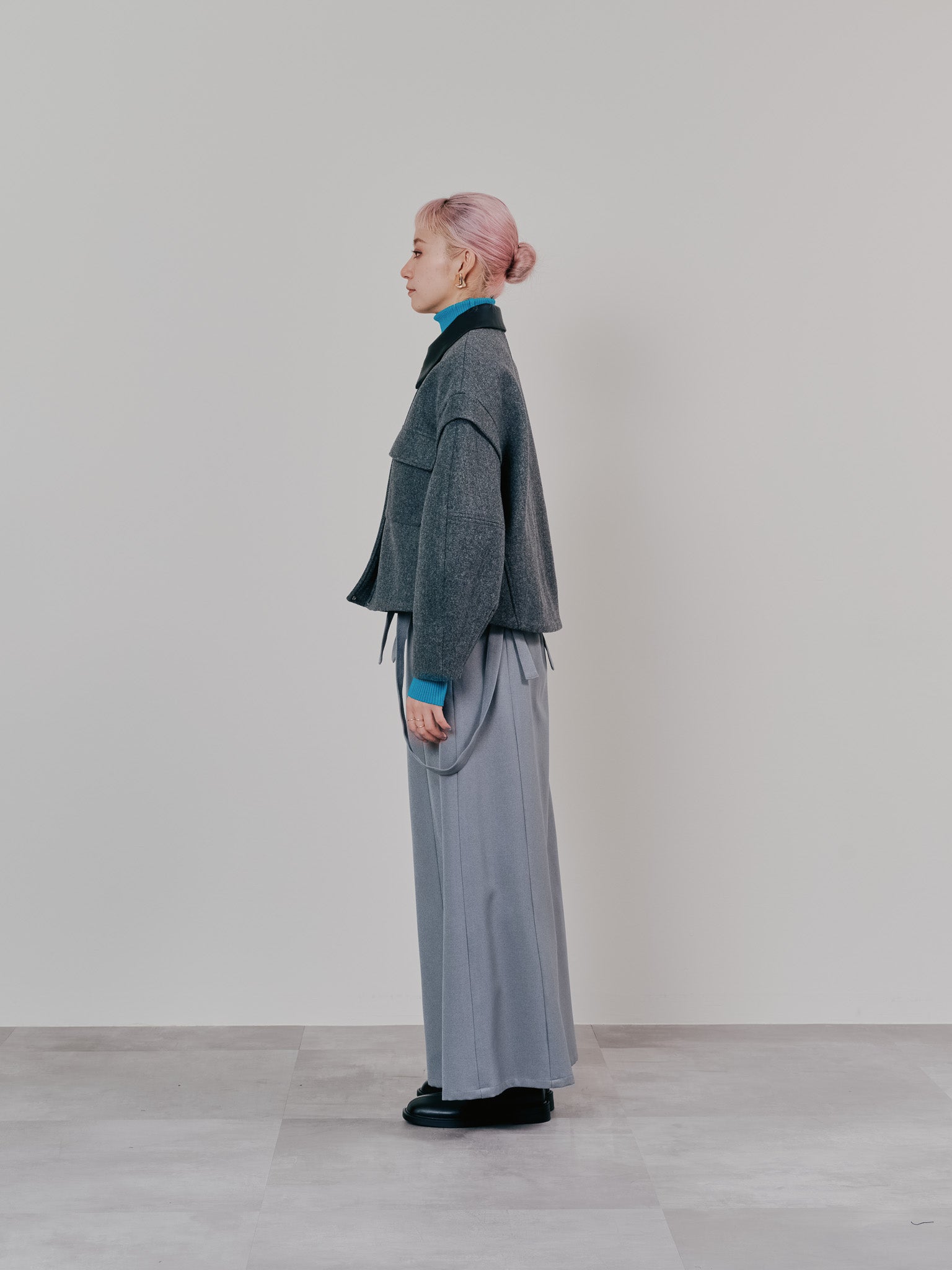 【SALE】2WAY配色カラーCPOジャケット [605545] charcoal