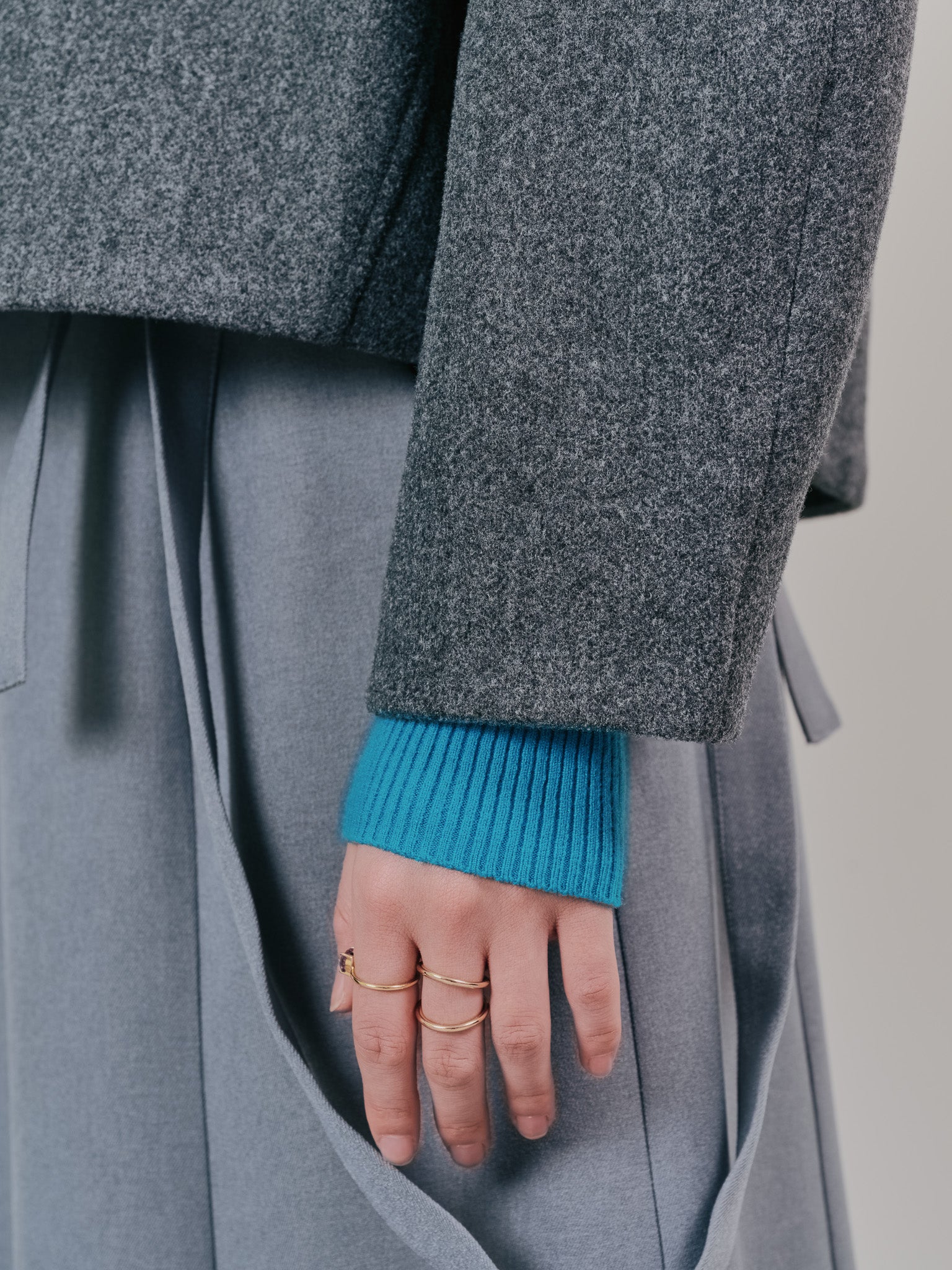 【SALE】2WAY配色カラーCPOジャケット [605545] charcoal