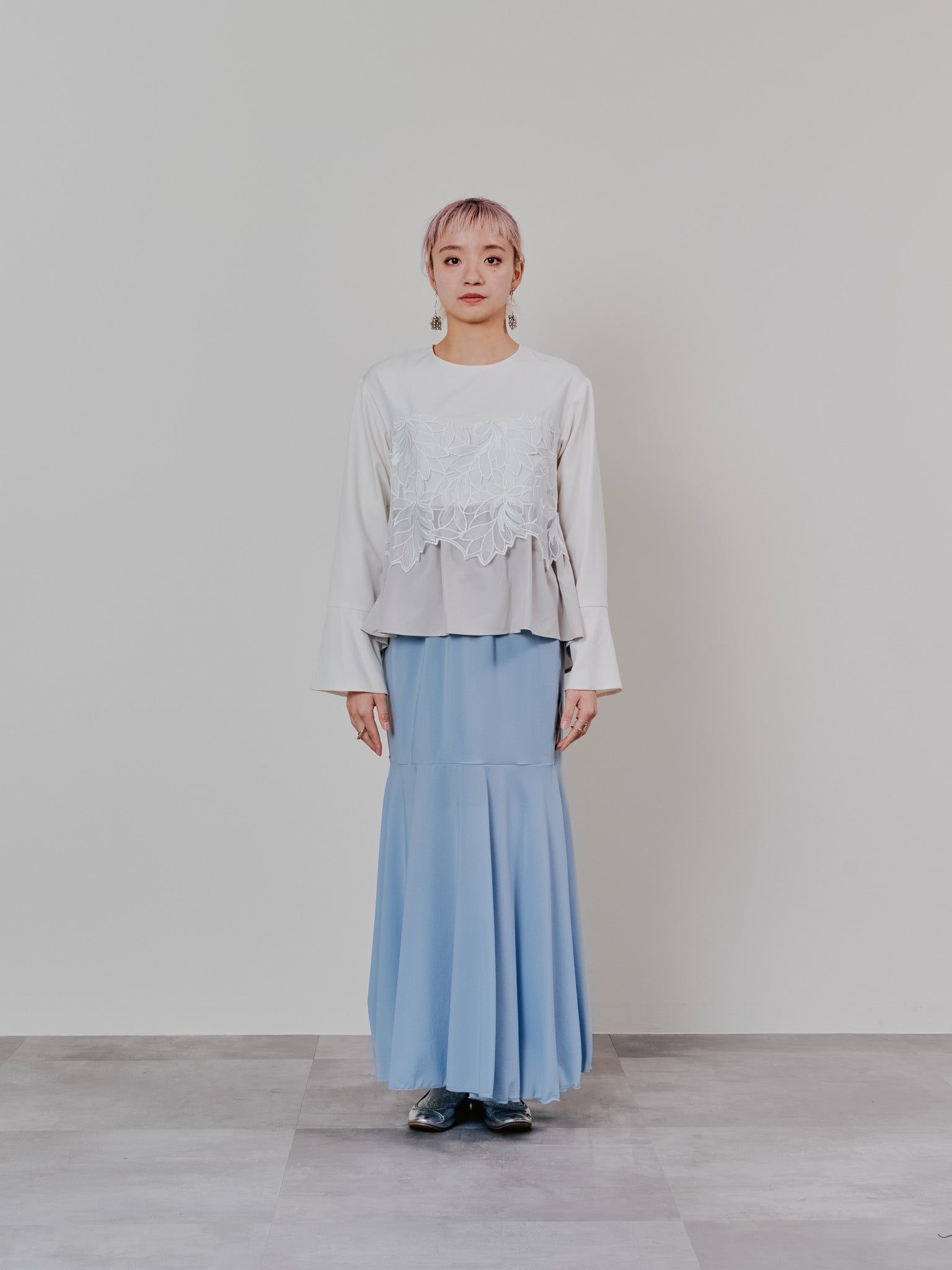 【SALE】リバーシブルシアースカート [601374] blue