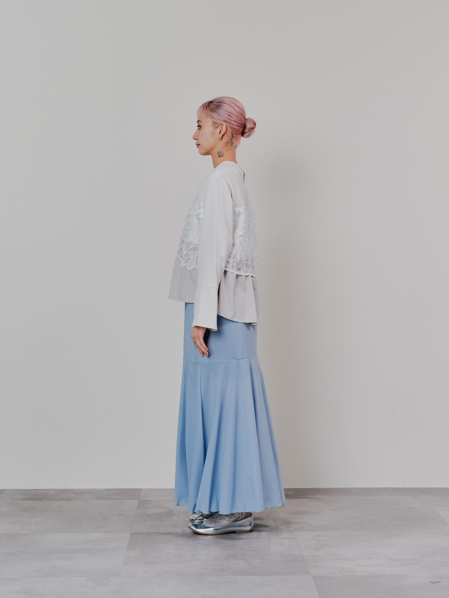 【SALE】リバーシブルシアースカート [601374] blue