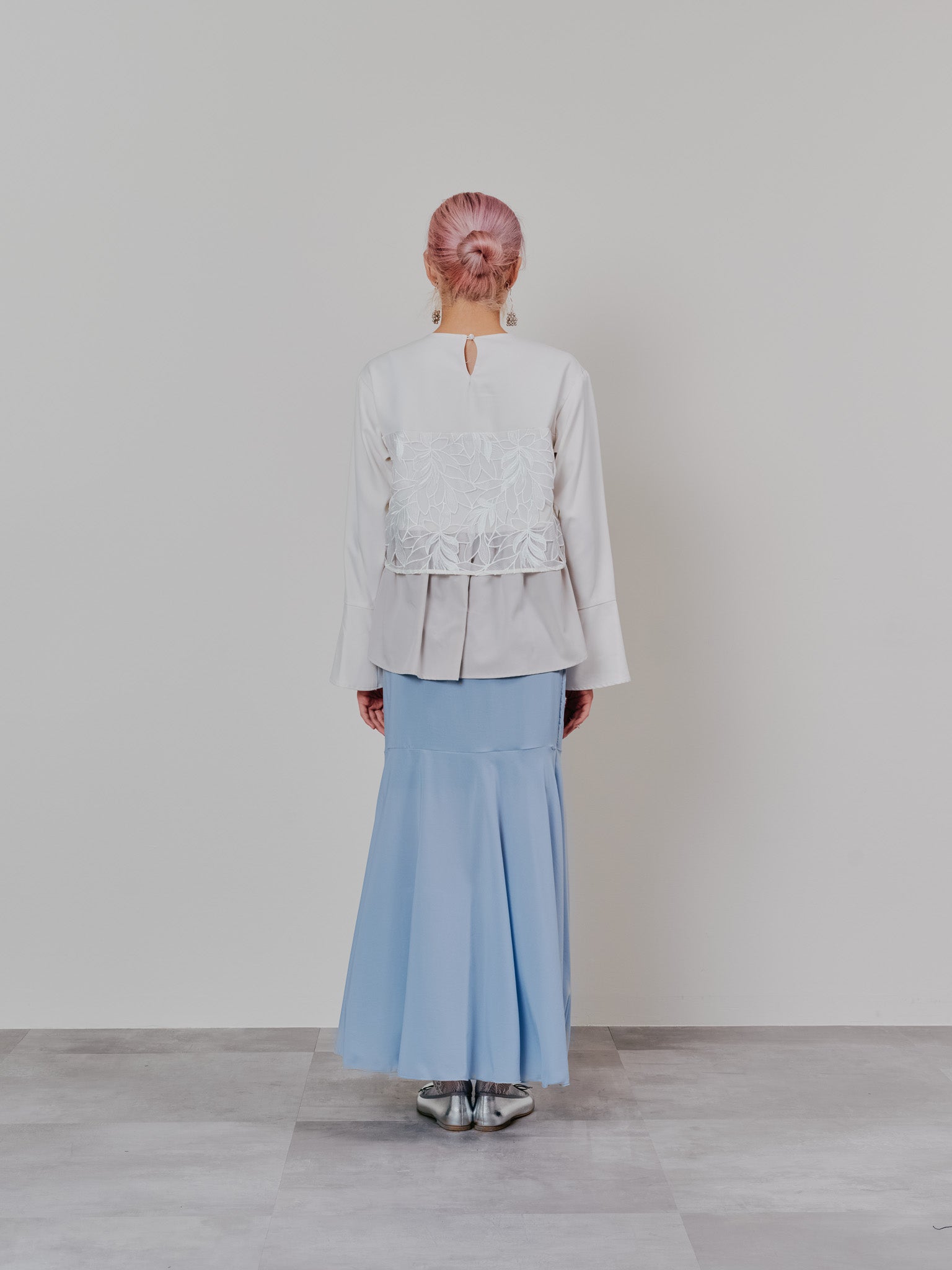 【SALE】リバーシブルシアースカート [601374] blue