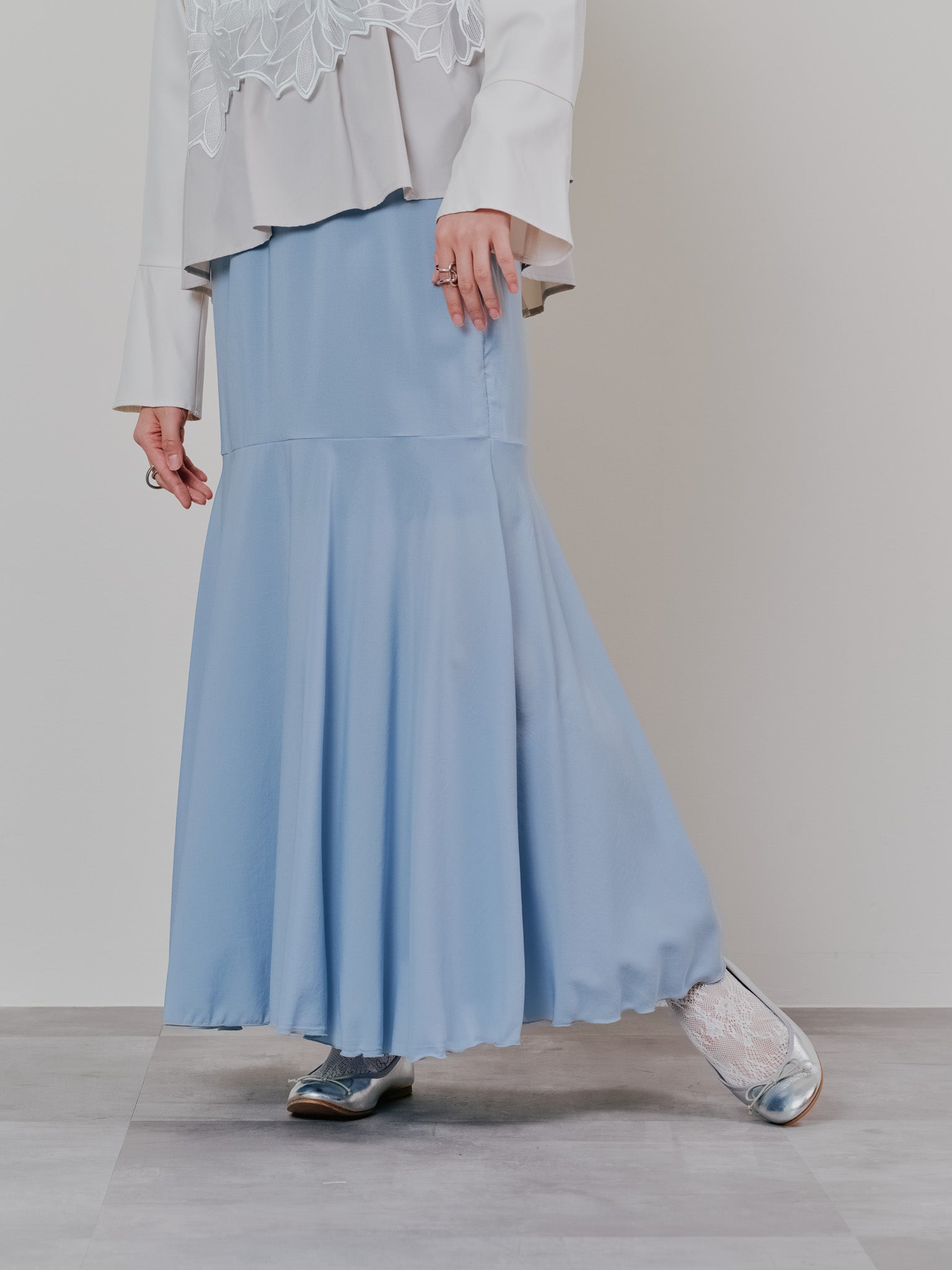 【SALE】リバーシブルシアースカート [601374] blue