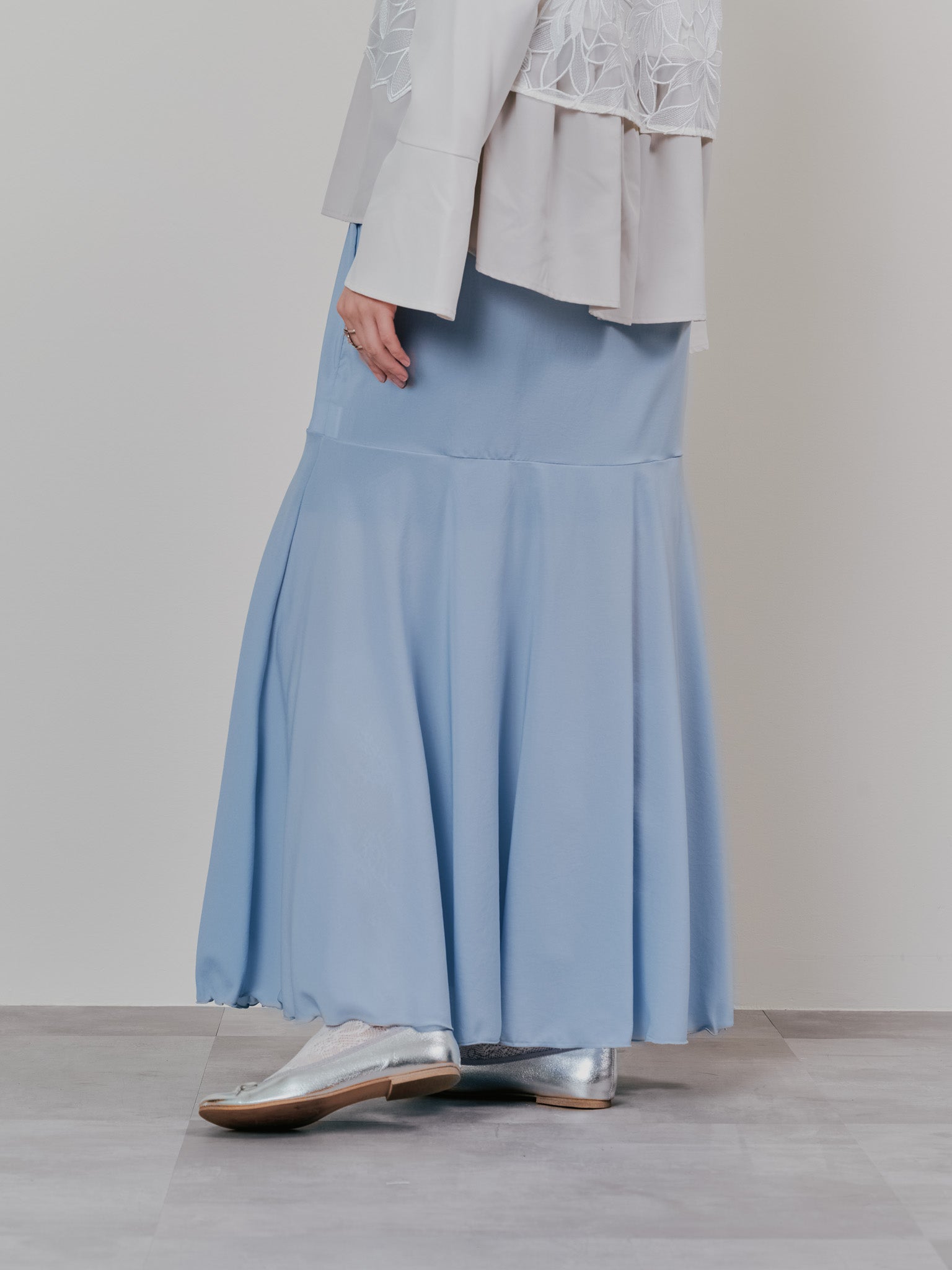 【SALE】リバーシブルシアースカート [601374] blue