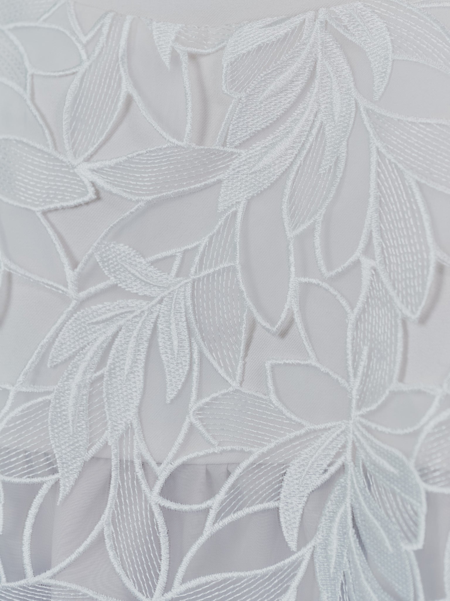 【SALE】リーフレースティアードトップス [608315] white