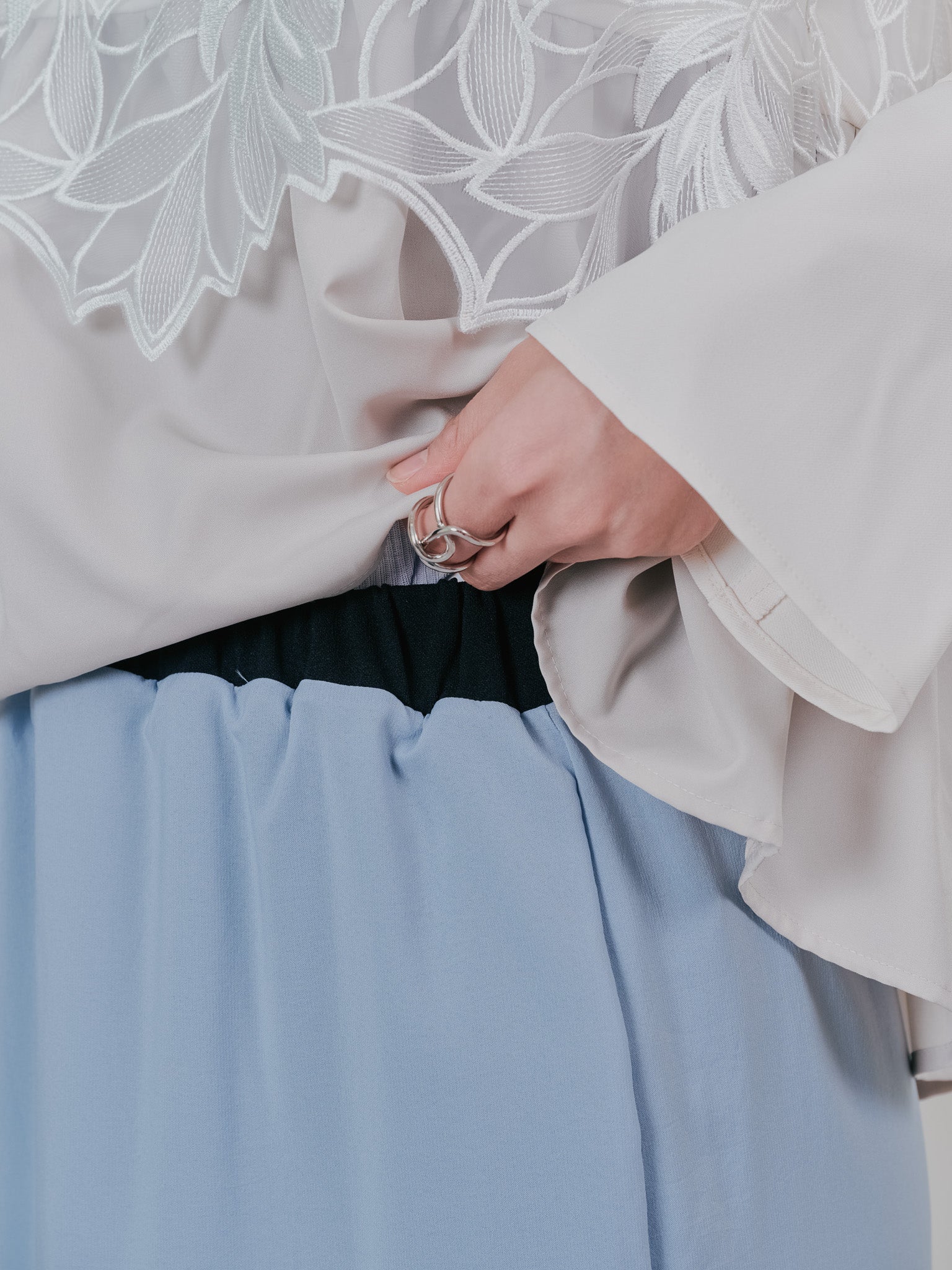 【SALE】リバーシブルシアースカート [601374] blue