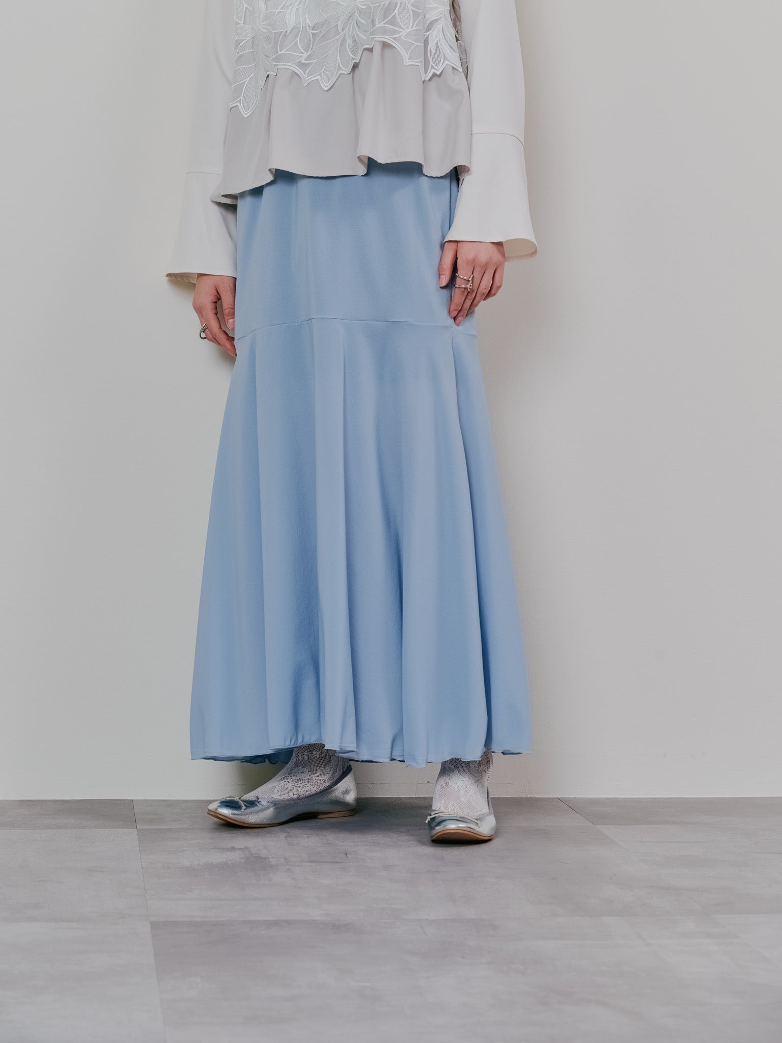 【SALE】リバーシブルシアースカート [601374] blue