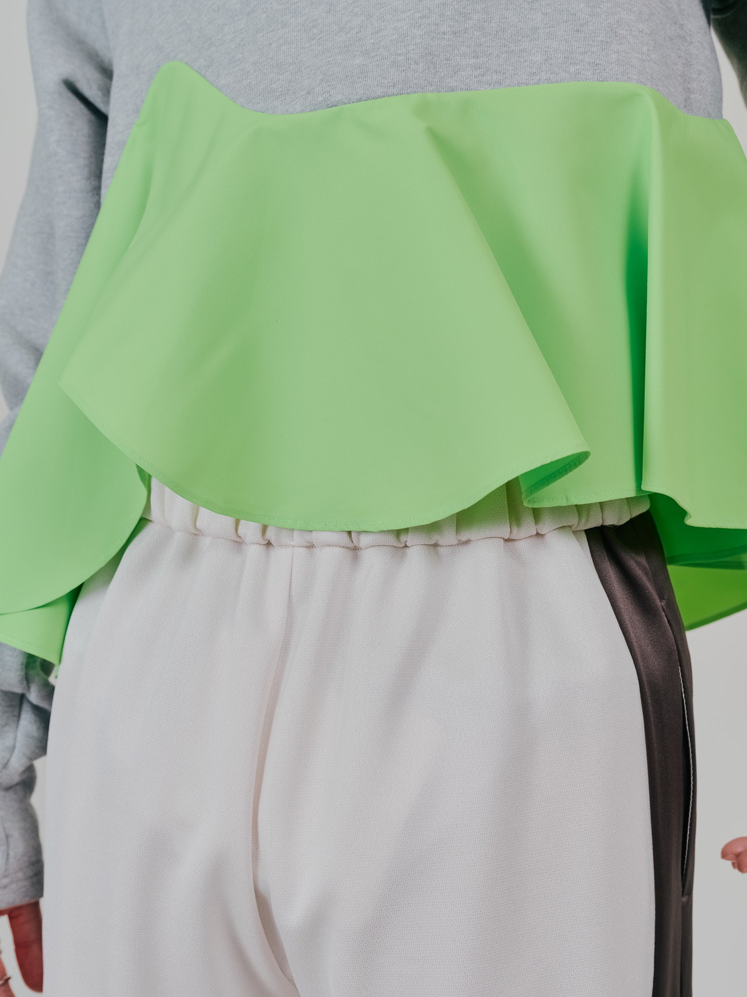 【SALE】配色サイドライントラックパンツ [603340] ivory