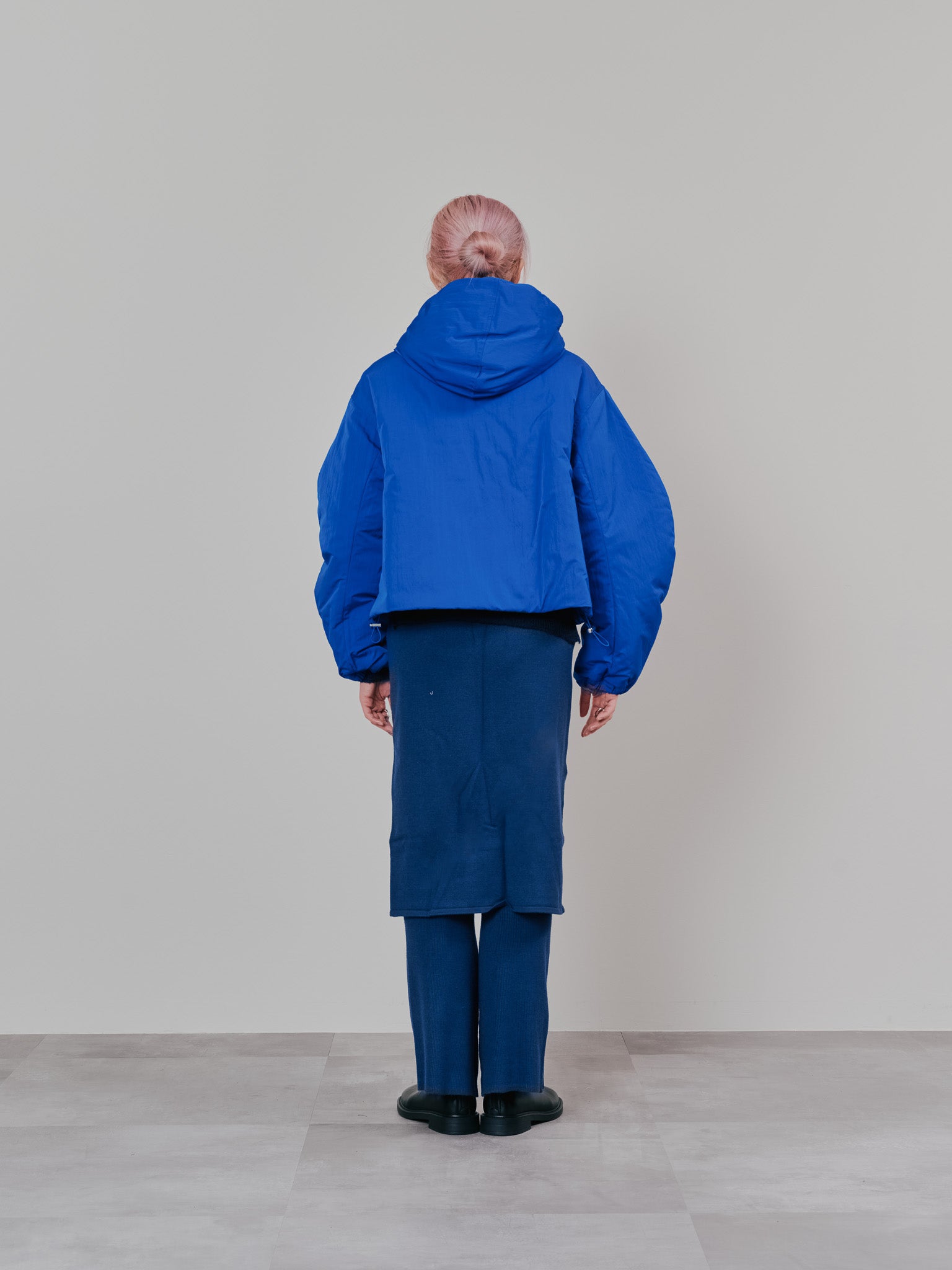 【SALE】スカートレイヤードニットパンツ [601415] blue