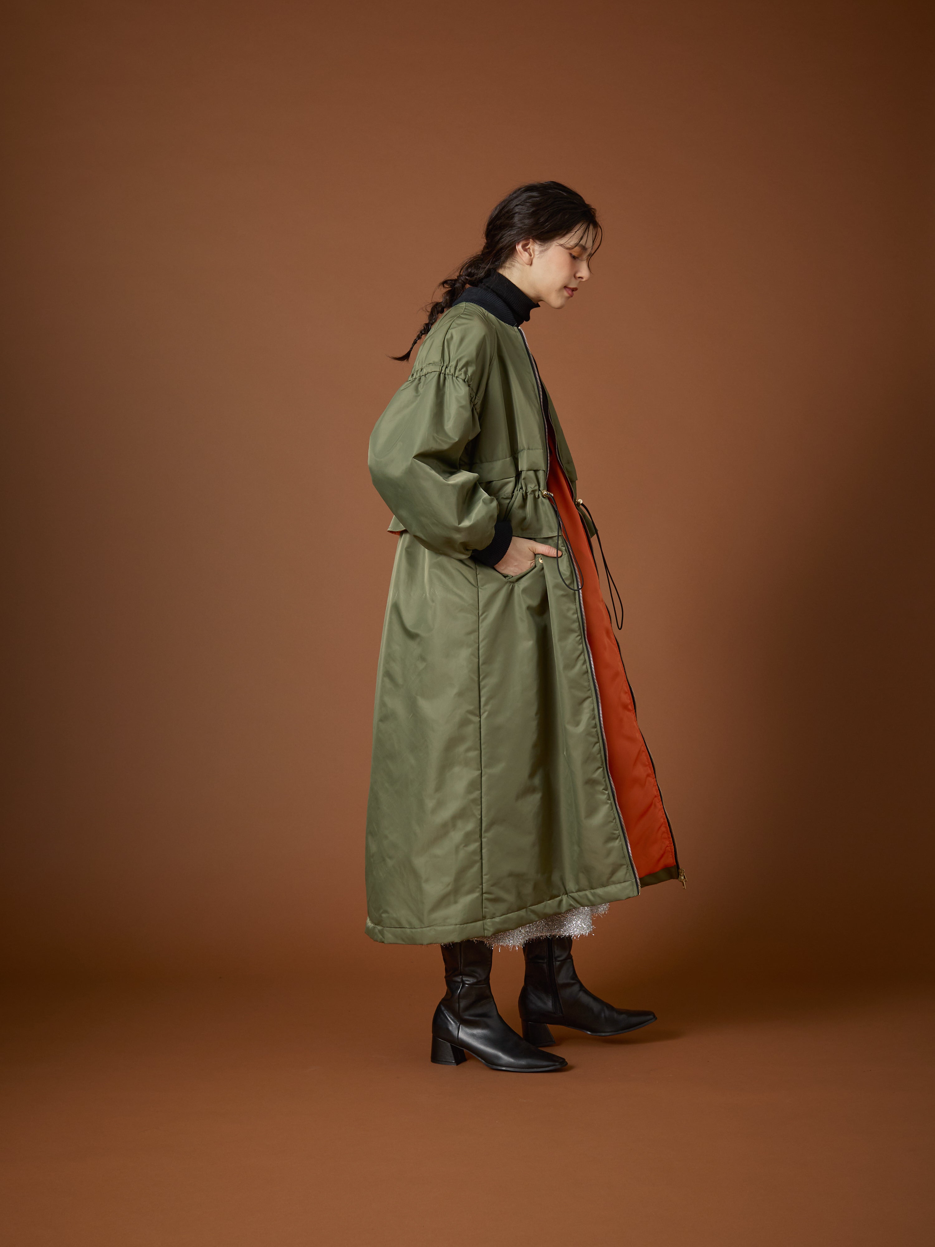 【24AW|DOLLUPOOPS】MA-1ロングコート　[600902]